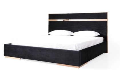 BLACK AND GOLD BED 3